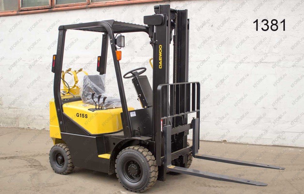 Газ-Бензиновый автопогрузчик Daewoo G15S-2 1381 Б/У