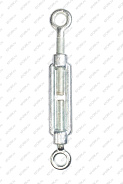 Талреп кольцо-кольцо TOR М12 DIN1480 (открытого типа)