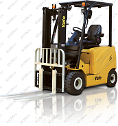 Электрический автопогрузчик Yale 2,5 т 48/600 В/Ач 4 опоры