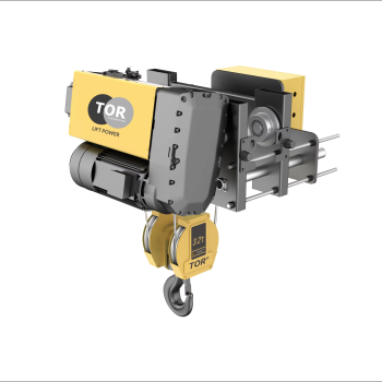 Таль передвижная двухскоростная с уменьшенной строительной высотой 3,2т 18м 2/1 380В электрическая канатная TOR SHA8 2D